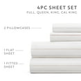 thumbnail image 5 of Noble Linens 4 Piece Pattern Microfiber Bed Sheets Set, Soft Stitch Stripe Terracotta, Cal King, 5 of 8