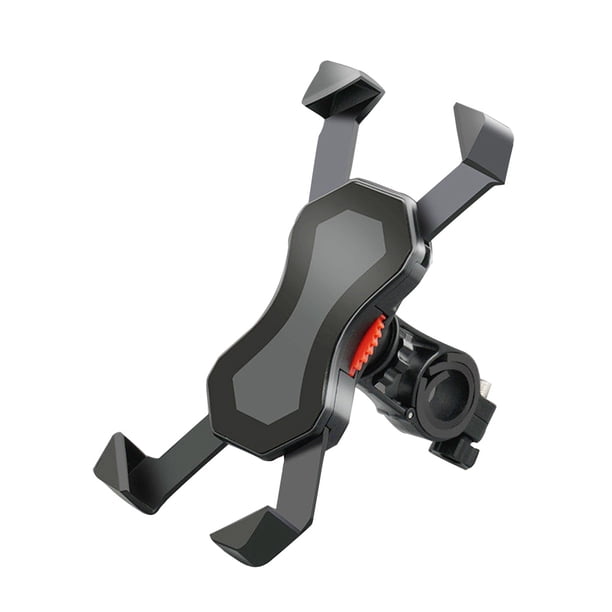 Soporte ajustable para teléfono móvil para motocicleta eléctrica, bicicleta de montaña (negro)