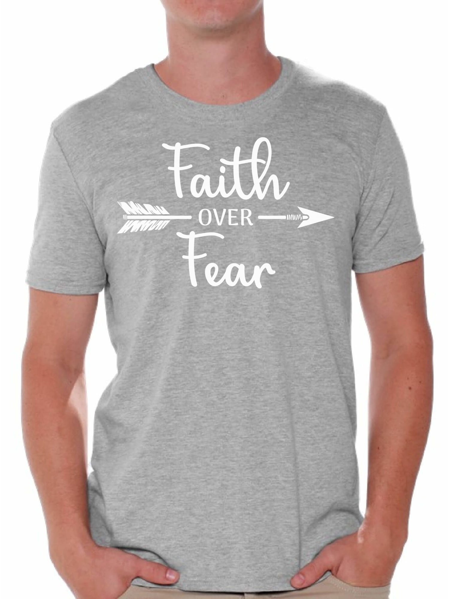 Awkward Styles Faith Tshirts for Men Faith Over Fear T Shirt Faith ...