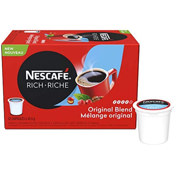 Nescafe Rich Original Coffee Capsules, 12 X 10.5G, (Imported From