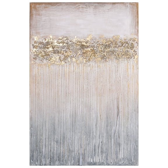 Empire Art Direct Dust Textured Metallic Hand Painted Wall Art, 40" x 60" x 1.5", Ready to Hang