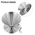 thumbnail image 3 of Coffee Dripper With Holder Coffee Strainer 304 Stainless Steel Coffee Filter Cup, 3 of 11