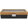 thumbnail image 1 of Veeki Vintage Solid Wood Watch Box Classic 6 Slot Display Storage Case for Timepieces Elegant and Simple Design-0518, 1 of 5