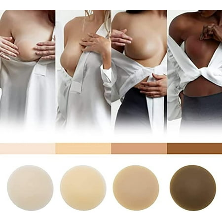 Washable Reusable Sable Skin Grade Adhesive Nipple Covers - 0.25mm Thin Matte Seamless Breast Pasties for Backless Dresses  No Bra Comfort  All-Day Wear