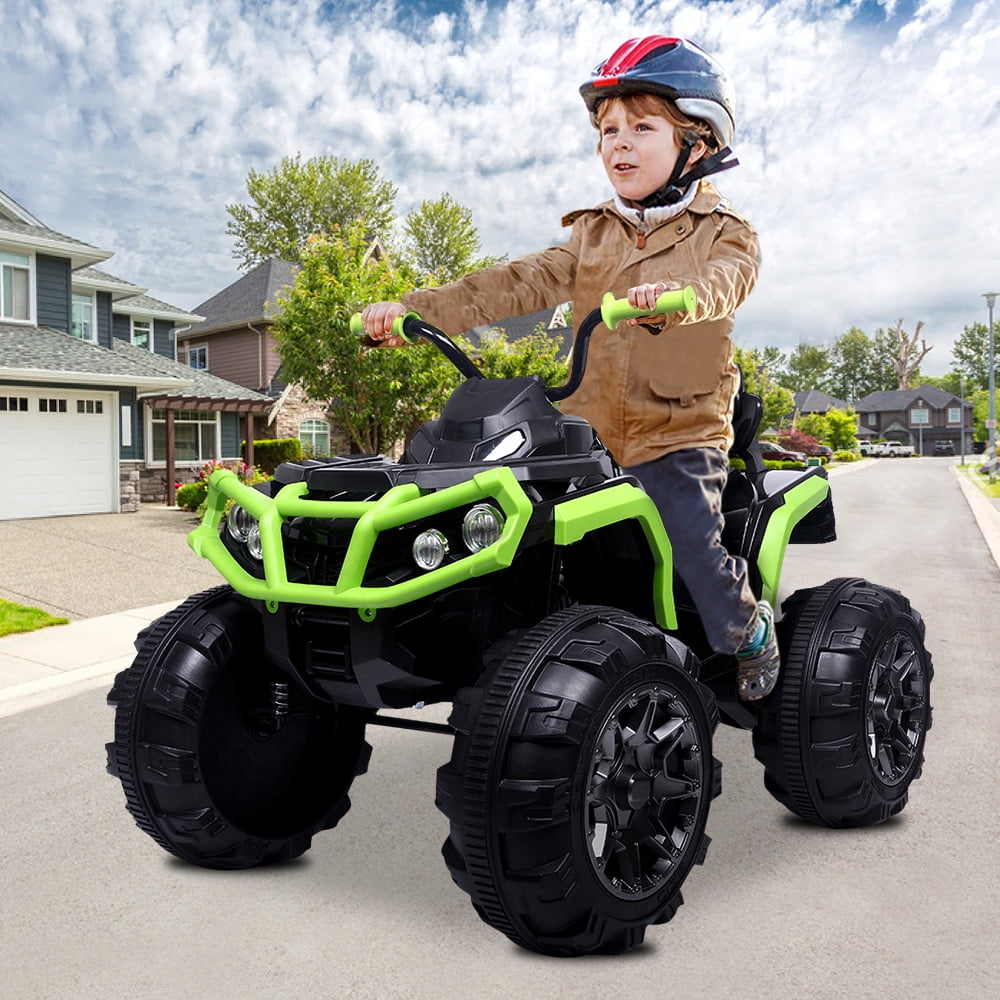 Music LED Light Details about   12V Kids ATV Ride On Car Toys Suspension 2 Speeds 