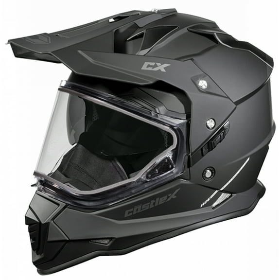 Castle Mode SV Solid Dual Sport Snow Helmet Matte Black XL