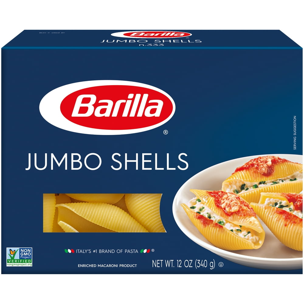 Barilla® Classic Blue Box Oven Pasta Jumbo Shells 12 oz