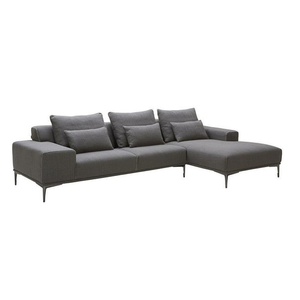 Premium Dark Grey Fabric Sectional Sofa Left Hand Cha J M Contemporary Com Premium Dark Grey Fabric Sectional Sofa, Dark Grey Fabric Sectional Sofa