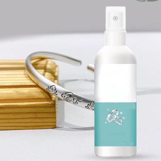 Mejor limpiador de joyería para oro y plata - Spray de pulido de 100 ml para eliminar el deslustre y restaurar el brillo - No es necesario frotar