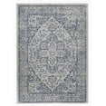 thumbnail image 3 of FH Home Flat Woven Outdoor Rug - Waterproof, Easy to Clean, Stain Resistant - Premium Polypropylene Yarn - Vintage Persian - Patio, Deck, Porch,Balcony - Ankara - Distressed Blue - 3ft 11in x 5ft 6in, 3 of 5