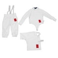 thumbnail image 2 of 350NW Fencing Pants Jacket Vest Set for Kids Crafted From Abrasion Proof Ripstop Fabric Sweat Absorbing Lining Expertly Crafted Seams, 2 of 7