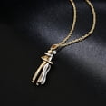 thumbnail image 3 of 2 collares de abrazo personalizados para mujeres y hombres, collares con nombre para parejas, collar de acero inoxidable Love You Forever, 3 of 5
