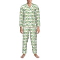 thumbnail image 3 of Rocae Duck for Men's Pajamas Set Mens Pjs Sets Long Sleeve Button Down Sleepwear-Small, 3 of 7