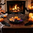 thumbnail image 6 of Tyidzon Halloween Candy Bowl Spider Web Trick or Treat Dish Decorations Indoor, Plastic Bowl Spooky Party Table Decor Snack Serving Dishes, 6 of 6