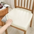 thumbnail image 6 of Waterproof Oil-proof PU Leather Stool Cover Durable Cat Scratch Resistant Dustproof Chair Cover (Beige,Small size length and width range 36-48cm), 6 of 11