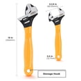 thumbnail image 3 of STEELHEAD Wide-Mouth Adjustable HAMMERHEAD Wrenches, 6”, 8”, 10”, 12” Sizes, Forged Heat-Treated Steel, Corrosion-Resistant Black Phosphate Finish, Inch & Millimeter Jaw Measurement, USA-Based Support, 3 of 16
