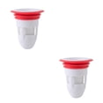 thumbnail image 3 of Billuyoard Núcleo de drenaje de piso Desodorante extraíble Reemplazo de accesorios para el hogar Baño Tapón de inodoro Colector de pelo Repelente de Blanco 2piezas, 3 of 6