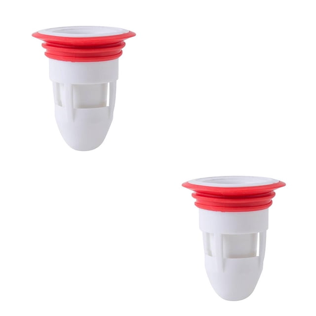 Tapón de cocina Yuarrent de silicona para drenaje de suelo Blanco 2piezas