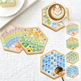 thumbnail image 7 of DIY Mosaic Craft Kits, Mosaic Tiles Coaster Kit, Make Your Own Mosaic Project Handmade Craft Set with Tile Pieces Hexagon Bamboo Coaster Base All Tools for Decoration and Gift, 7 of 7