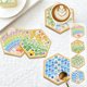 thumbnail image 1 of Kit de posavasos de mosaico DIY para principiantes - Juego completo de azulejos de madera con colores variados, pegamento y herramientas para manualidades infantiles y regalos para aliviar el estrés, 1 of 6