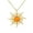 Gold-Tone, variant on Womens Irradiance CZ Accents Orange Fire Opal Pendant Necklace Gold Plated Silver