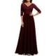 thumbnail image 1 of Txlixc Vestido largo de mujer, encaje de parquet sólido Txlixc moda, 1 of 6