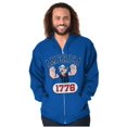 thumbnail image 5 of Popeye The Sailor Man America 1776 Zip Up Hoodie Men's Women's Brisco Brands S, 5 of 6