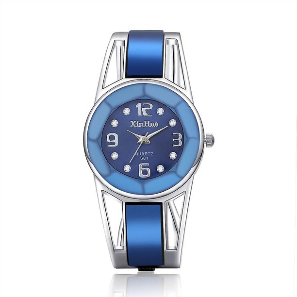Relojes de pulsera de cuarzo para mujer con esfera de acero inoxidable de marca de lujo