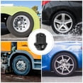 thumbnail image 3 of FUTUREORYY 1Pack Lug Nuts Cap Black Alloy Steel for Car Wheel Lock Everyday Driving 14x1 5, 3 of 8