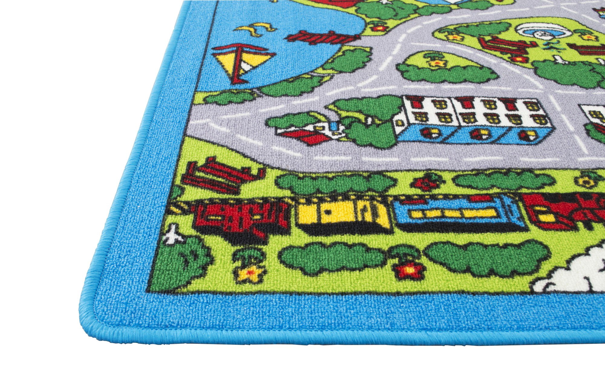  Car Rug Play Mat for Kids,Road Traffic Carpet for Playing Cars  Toys, City Life Educational Area Rugs,Race Track Game Mat Children Boy Girl  for Children's Room Playroom Nursery 39×79inch/100×200CM : Home