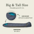 thumbnail image 2 of Coleman Big Bay™ 20° Big & Tall Contour Sleeping Bag, 2 of 8
