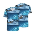 thumbnail image 3 of Daiia Mountain Cottage In Snow Mens Baseball Jersey Button Down Shirts Short Sleeve Sports Uniforms-X-Large, 3 of 9