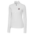 thumbnail image 2 of Women's Cutter & Buck White Ohio State Buckeyes Traverse Half-Zip Pullover Jacket, 2 of 3