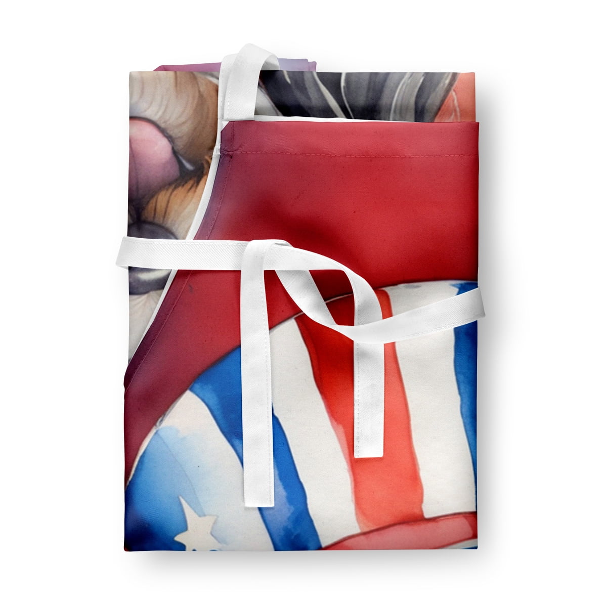 Tibetan Terrier Patriotic American Apron 27 in x 30 in