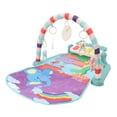 thumbnail image 1 of Gimnasio de juegos portátil para bebés de 0 a 12 meses con música, luces y 5 juguetes colgantes para el desarrollo temprano, 1 of 8