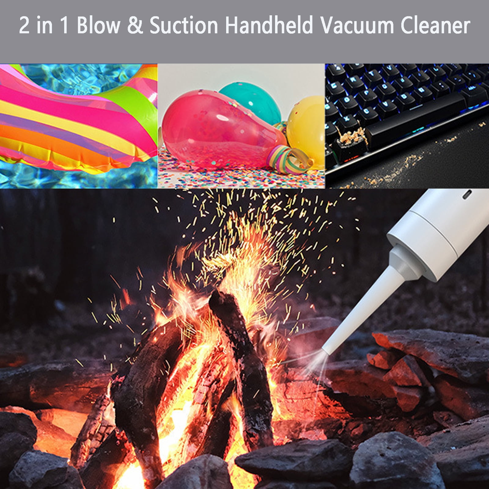 Car Vacuum, Car Vacuum V15 Pro, Multifunctional Portable Vacuum for Home Office Car Black