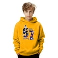 thumbnail image 4 of Fiaer Planet Printed Day of School 6 7 Long Sleeve Hoodies Six Seven Hooded Sweatshirt Casual Soft Crew Neck Basic Tops,Size 1-12 Years Yellow 160, 4 of 5