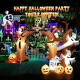 thumbnail image 4 of Gymax 8'  Inflatable Halloween Dead Tree Blow Up Ghost w/Built-in LED Lights, 4 of 10