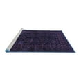 thumbnail image 2 of Ahgly Company Machine Washable Indoor Square Persian Blue Traditional Area Rugs, 6' Square, 2 of 4