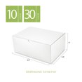 thumbnail image 6 of PKGSMART 10 White Gift Boxes with Lids for Light Weight, 9.5x6.5x4 inch, Gift Boxes Bulk for Wedding, 6 of 6