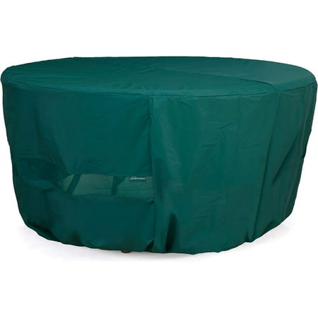 

Round Table Cover - Light Weight Material Weather Resistant Elastic Hem Patio Table Covers-Green