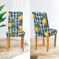 thumbnail image 3 of Yayeee 4 Pack Dining Chair Covers Stretch Parson Chairs Slipcovers Seat Protector, Cartoon Beige Lemon, 3 of 6