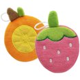 thumbnail image 1 of WORGEOUS Depuradores corporales para bebé, esponja exfoliante para baño, cepillo de fregado de baño con forma de fruta, 2 uds., 1 of 7