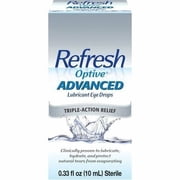 Refresh Optive Lipid Lubricant Triple-Action Relief Eye Drop 0.33oz, 5-Pack