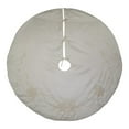 thumbnail image 4 of Kurt S. Adler TS0262 54 in. Ivory with Pearl Beads Tree Skirt, 4 of 4