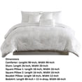 thumbnail image 5 of Jay 7 Piece Queen Comforter Set, White Polyester Velvet Deluxe Texture- Saltoro Sherpi, 5 of 5