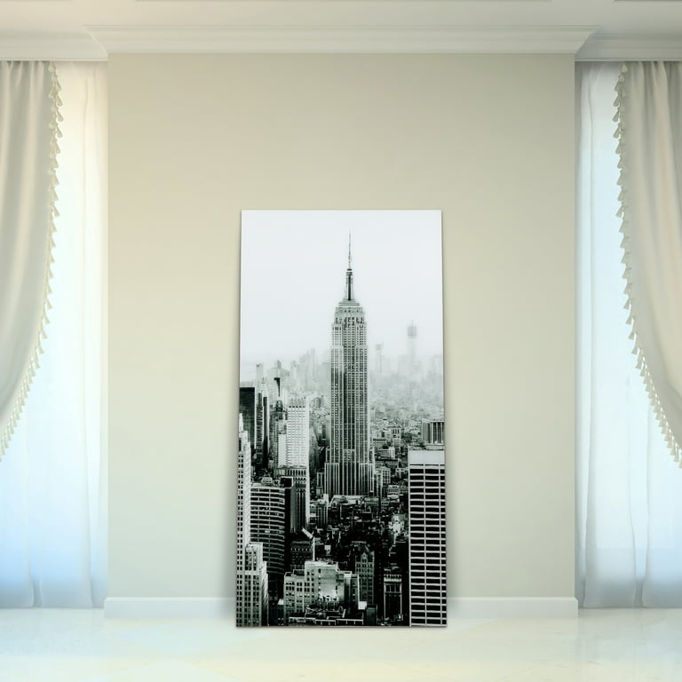 Empire Art Direct Empire Frameless Free Floating Tempered Glass