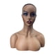 thumbnail image 1 of Busto de cabeza de maniquí femenino para exhibición en tiendas de peluquería. Marrón, 1 of 9