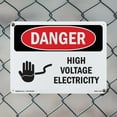 thumbnail image 4 of High Voltage Electricity OSHA Danger Aluminum Sign 24 Inch x 18 Inch - 5 Pack, 4 of 8