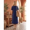 thumbnail image 4 of Vestido De Mujer Midi Casual Stretch Para Diario Y Salida, 4 of 5